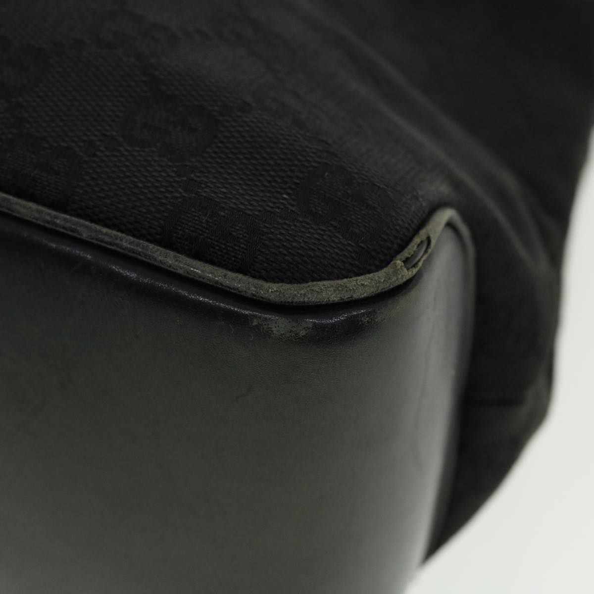 GUCCI GG Canvas Shoulder Bag Black 109143 41377