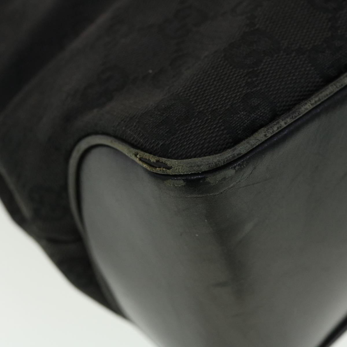 GUCCI GG Canvas Shoulder Bag Black 109143 41377