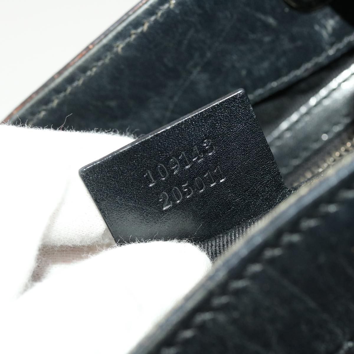 GUCCI GG Canvas Shoulder Bag Black 109143 41377