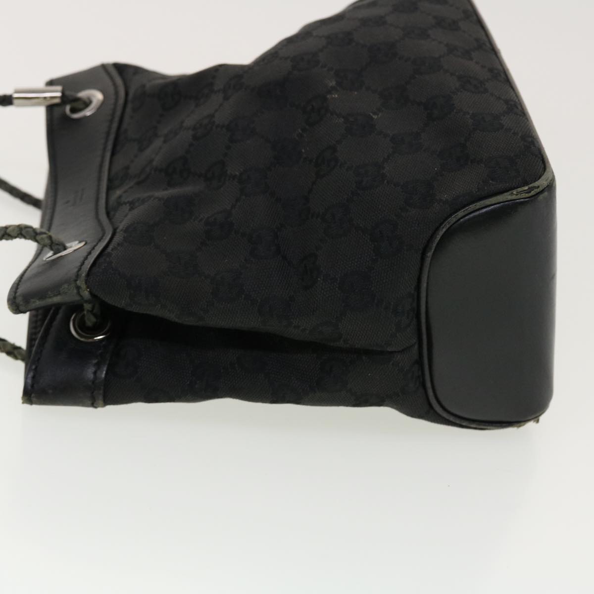 GUCCI GG Canvas Shoulder Bag Black 109143 41377