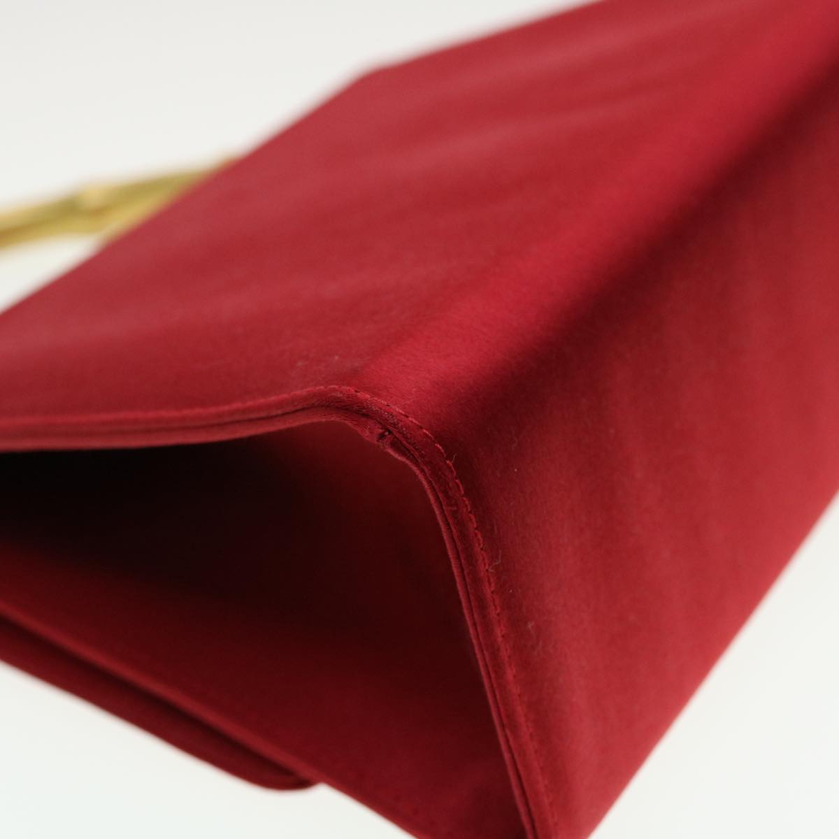 GUCCI Bamboo Hand Bag Satin Red 005 781 0265 41378