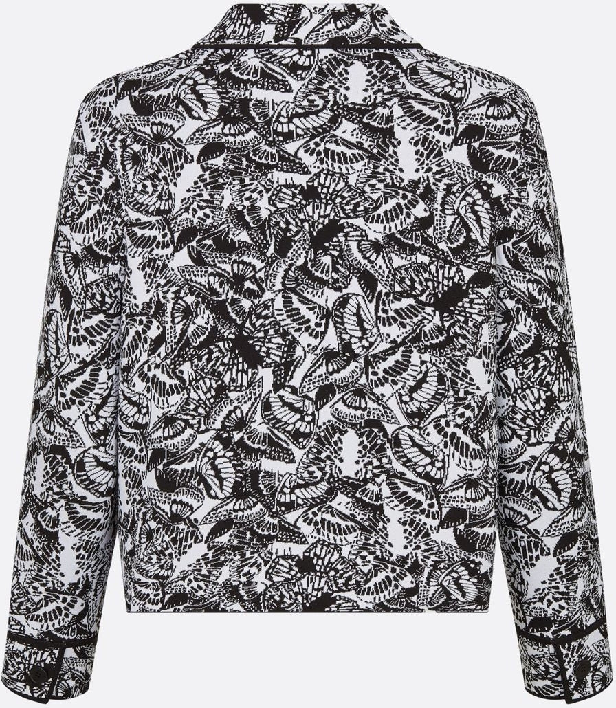 CROPPED JACKET with Butterflies Motif