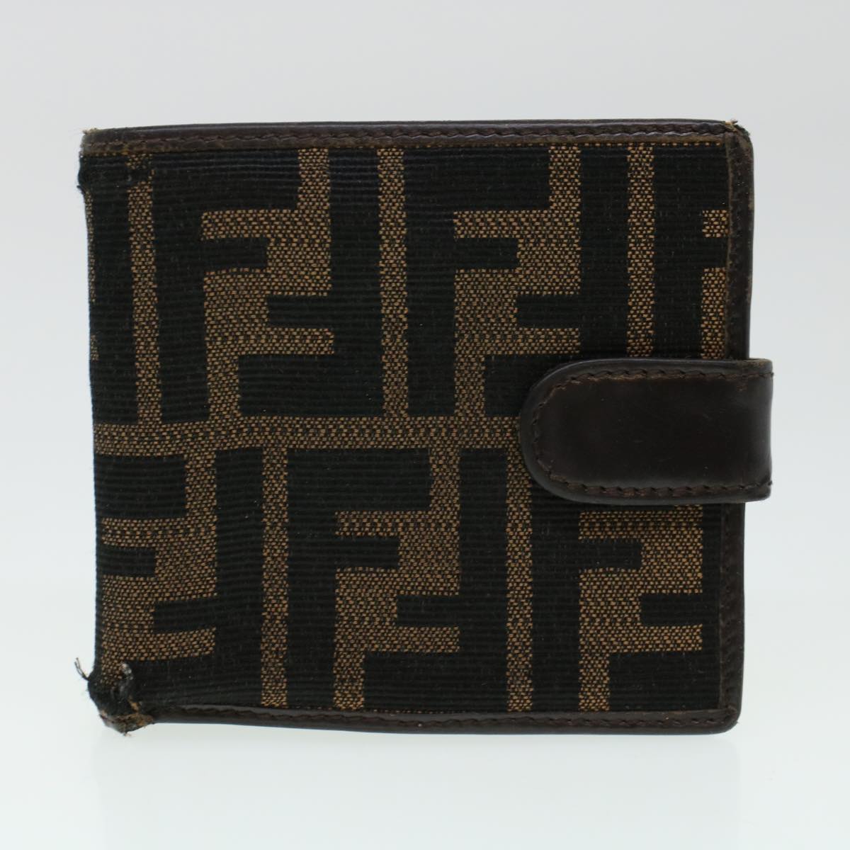 FENDI Key Case Zucca Canvas Wallet 3Set Black Brown 41787
