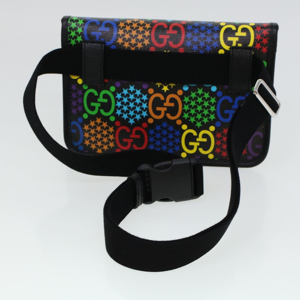 GUCCI GG Psychedelic Body Bag PVC Leather Multicolor 598113 41954