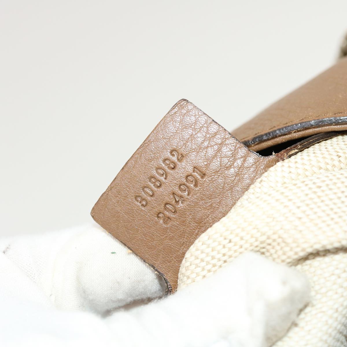 GUCCI Chain Soho Shoulder Bag Leather Brown 308982 41958