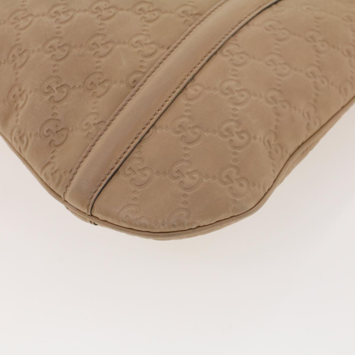 GUCCI GG Canvas Guccissima Shoulder Bag Beige 162740 41962