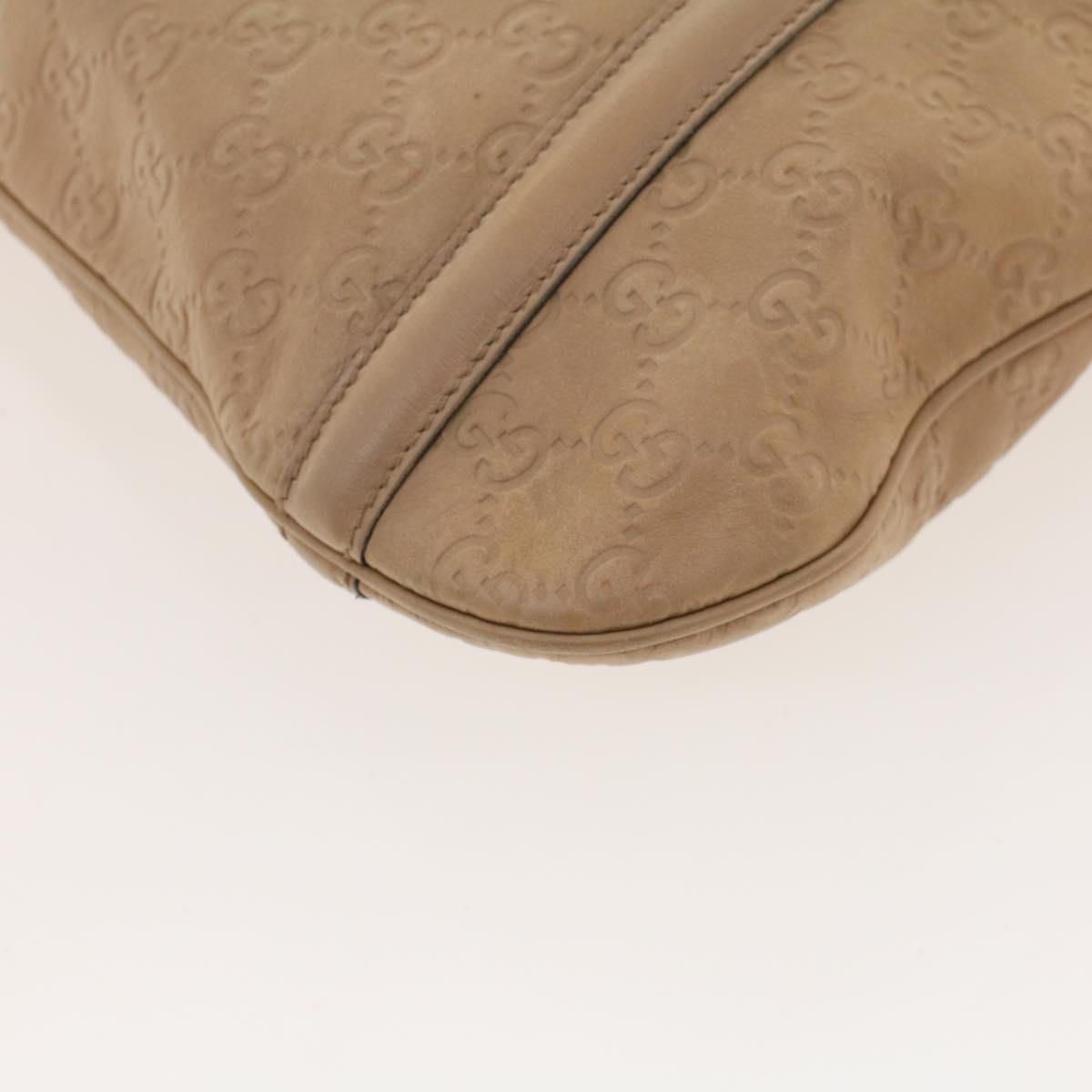 GUCCI GG Canvas Guccissima Shoulder Bag Beige 162740 41962