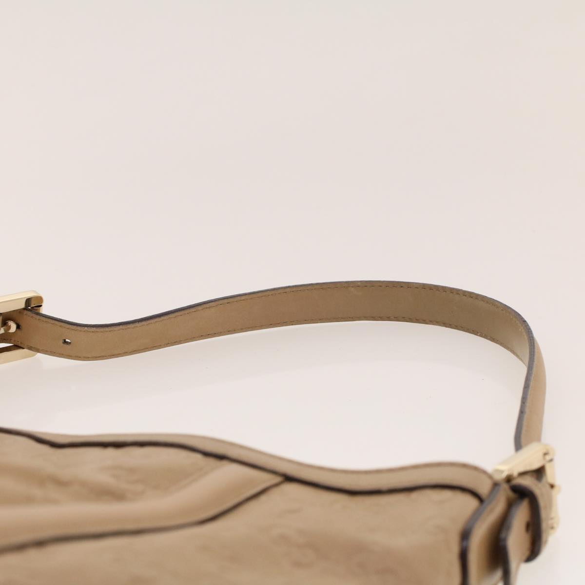 GUCCI GG Canvas Guccissima Shoulder Bag Beige 162740 41962