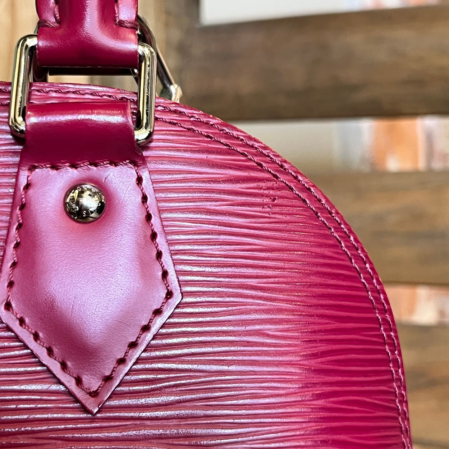 LOUIS VUITTON Alma BB Epi Leather Top Handle Bag