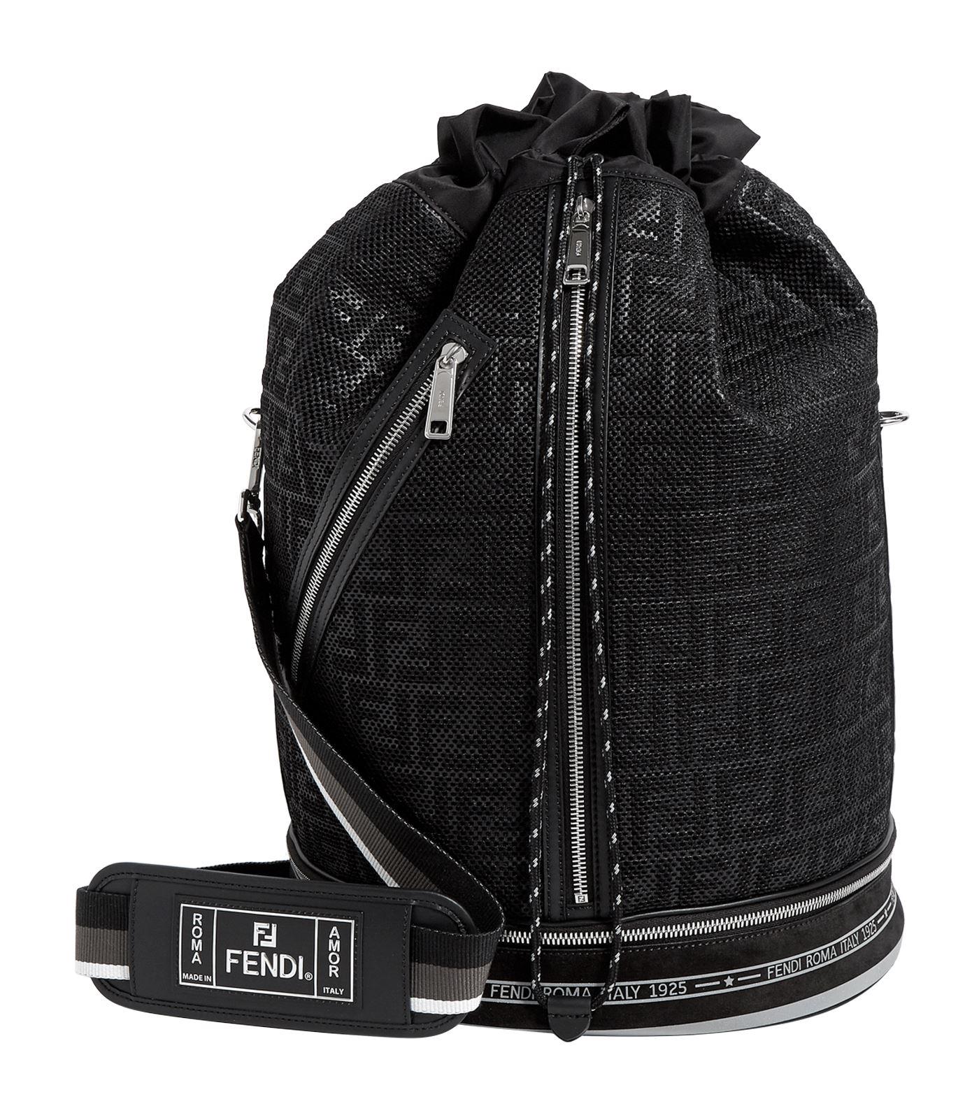Fendi FF Mesh Drawstring Carryall Bag