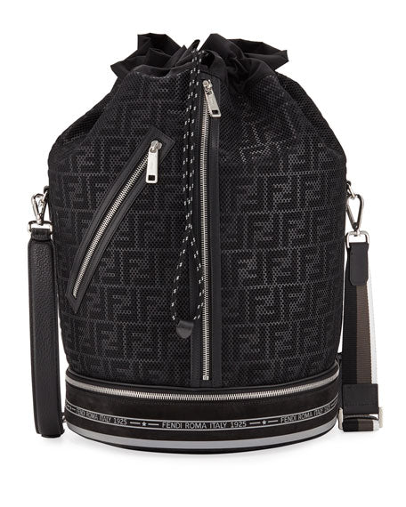 Fendi FF Mesh Drawstring Carryall Bag