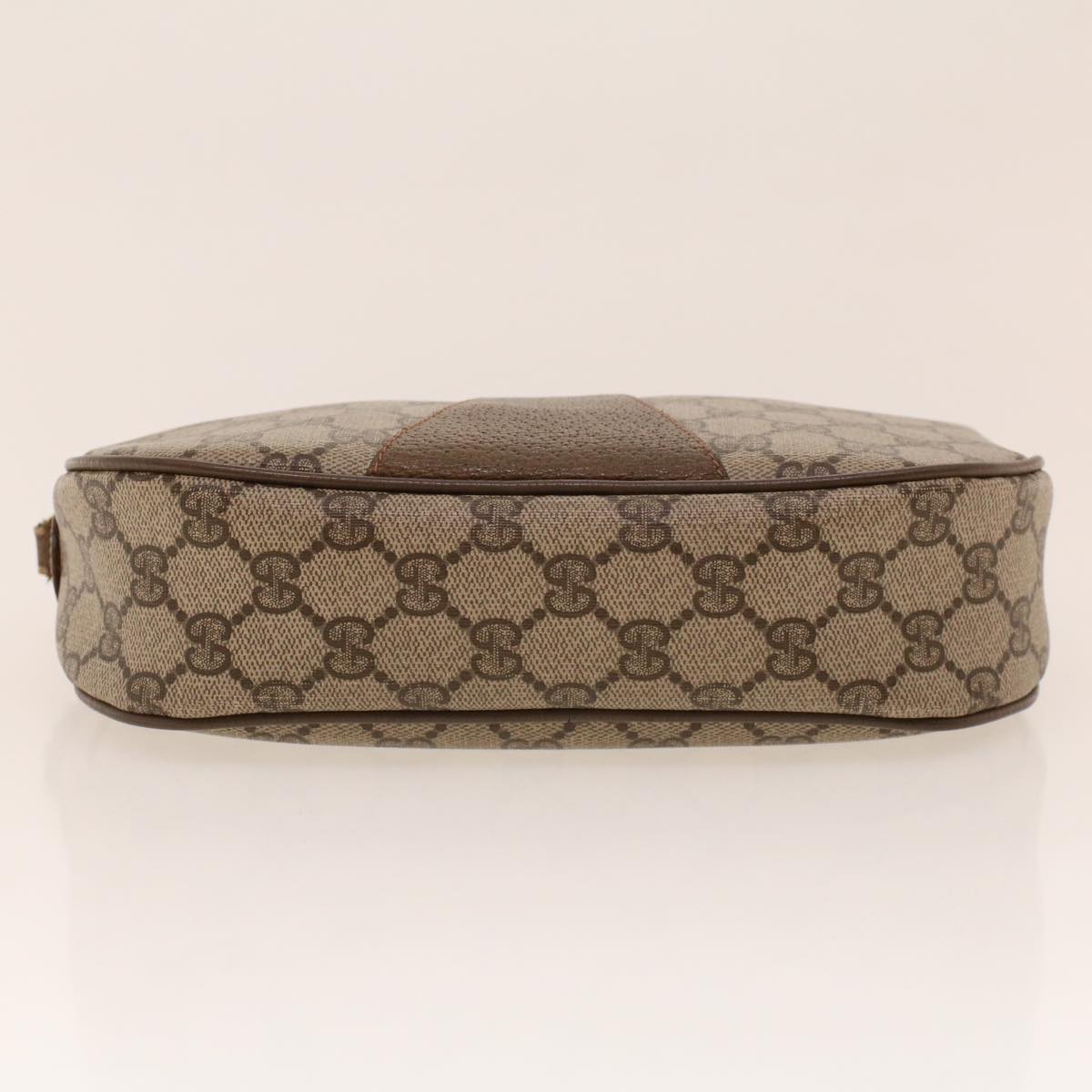 GUCCI GG Canvas Web Sherry Line Clutch Bag Beige Red Green 8901034 42098