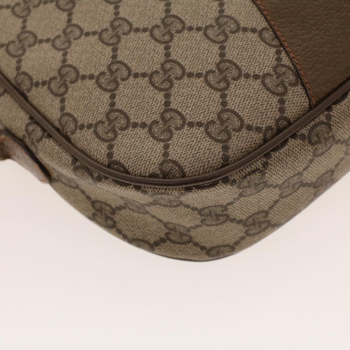 GUCCI GG Canvas Web Sherry Line Clutch Bag Beige Red Green 8901034 42098