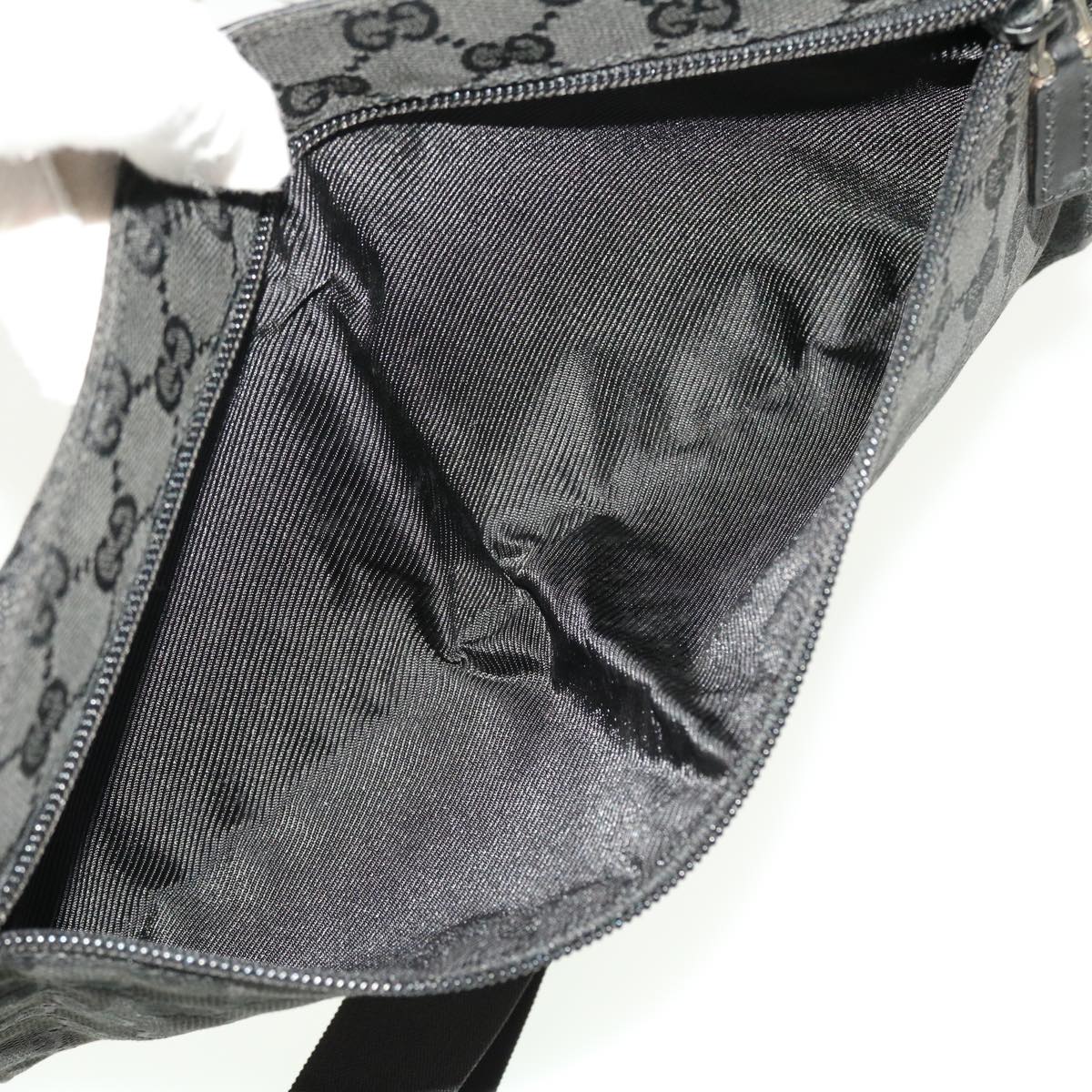 GUCCI GG Canvas Waist bag Black 28566 42100