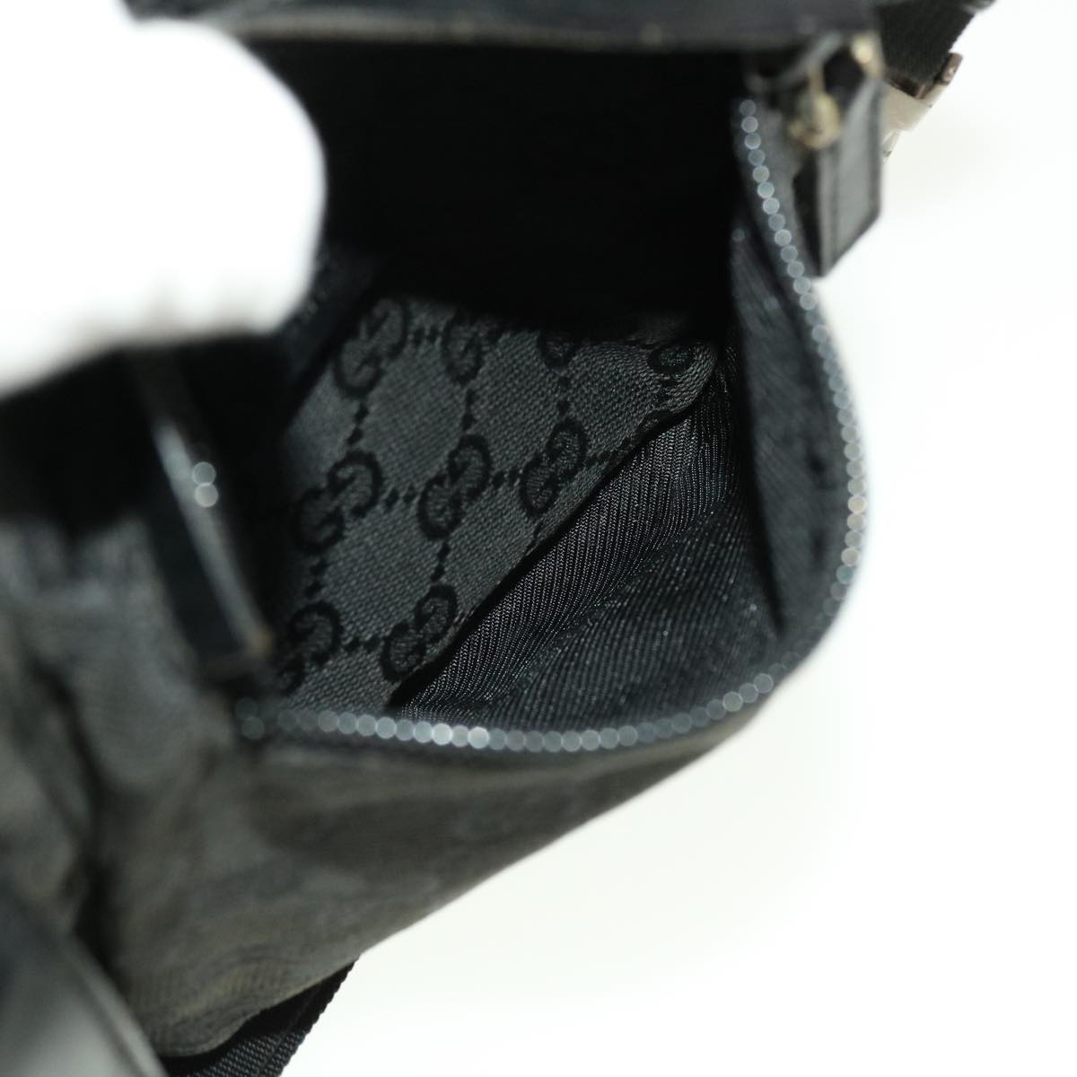 GUCCI GG Canvas Waist bag Black 28566 42100