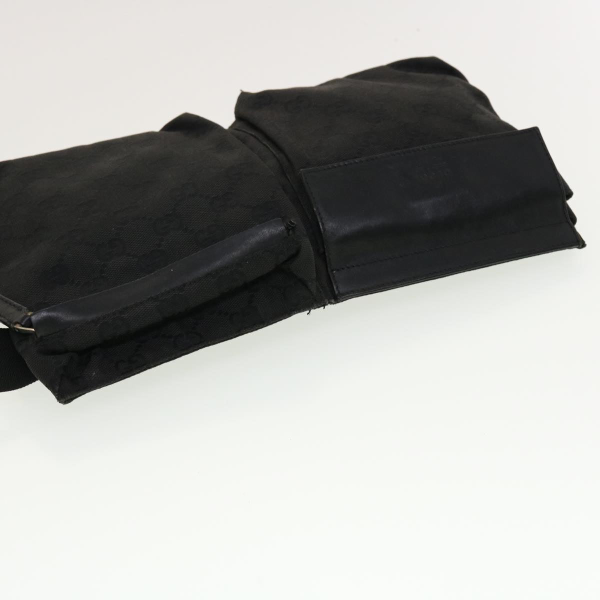 GUCCI GG Canvas Waist bag Black 28566 42100