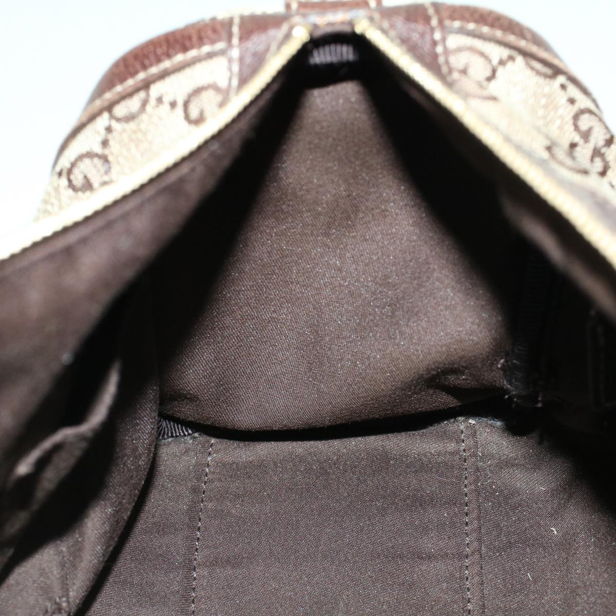GUCCI GG Canvas Boston Bag Beige 130942 42101