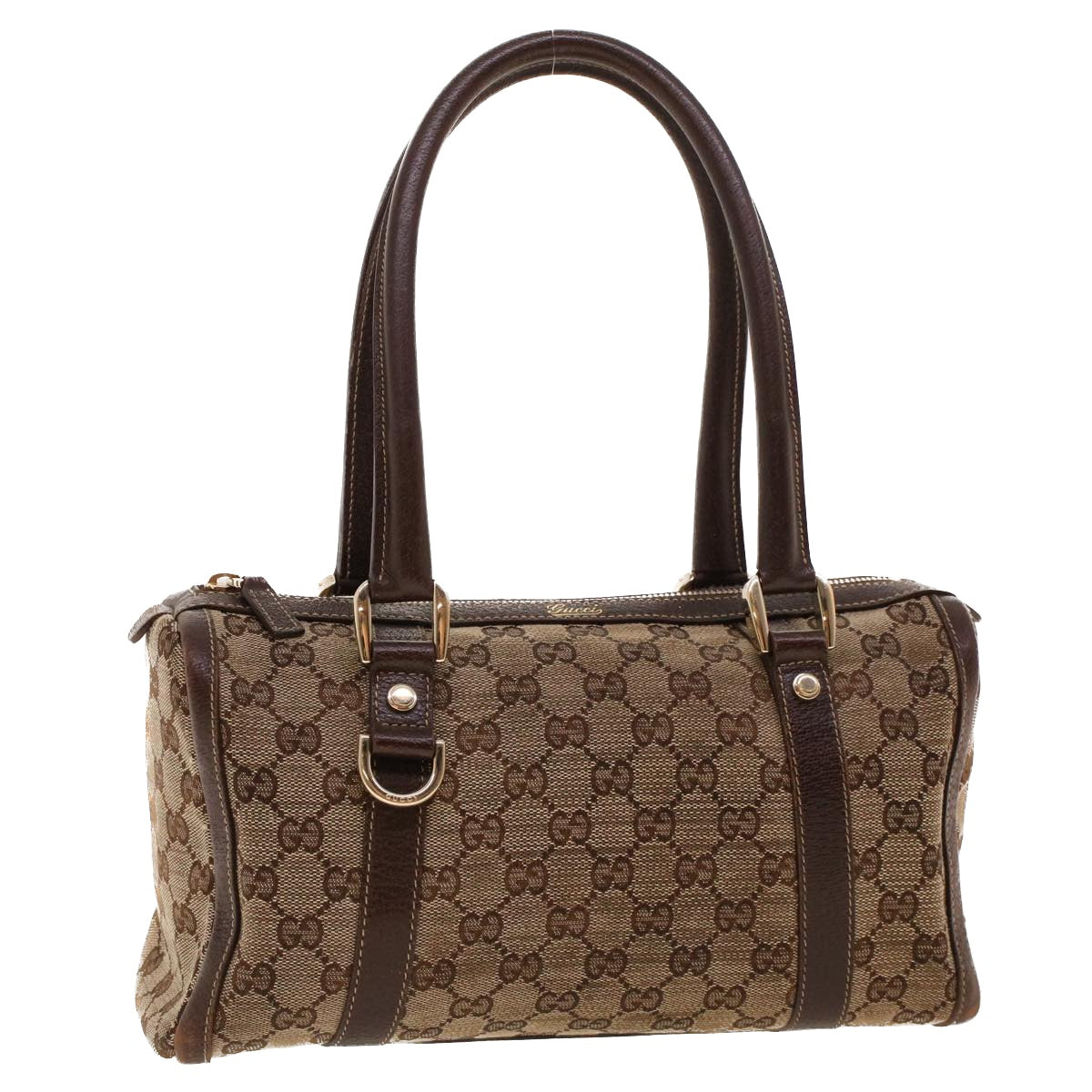 GUCCI GG Canvas Boston Bag Beige 130942 42101