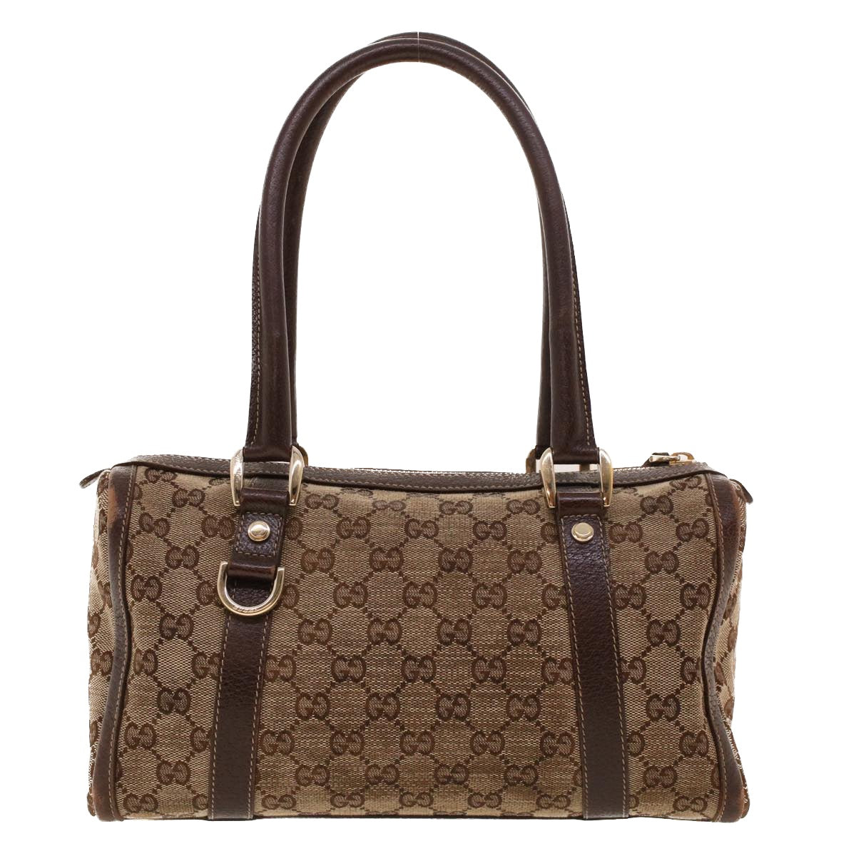 GUCCI GG Canvas Boston Bag Beige 130942 42101