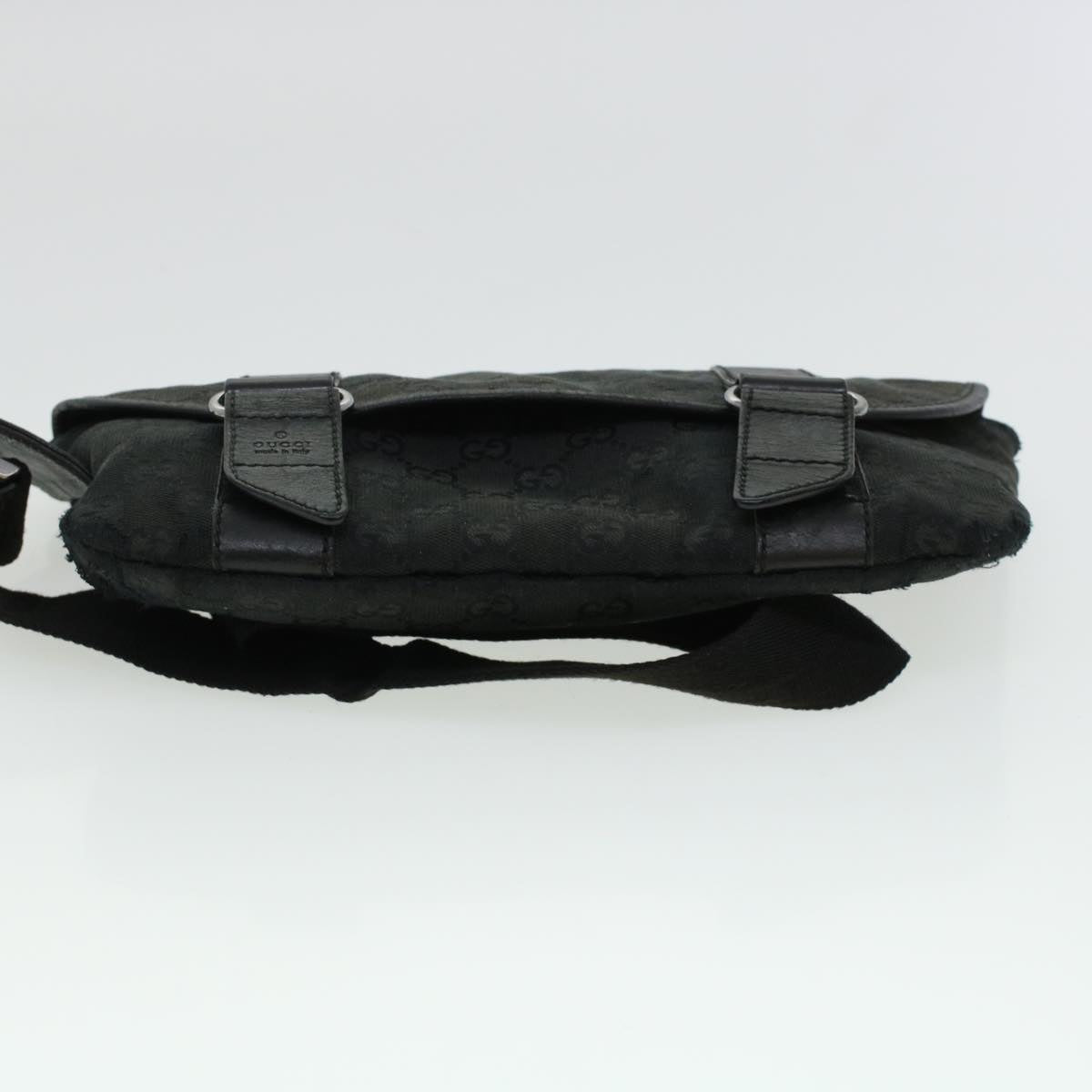 GUCCI GG Canvas Waist bag Black 145851 42185
