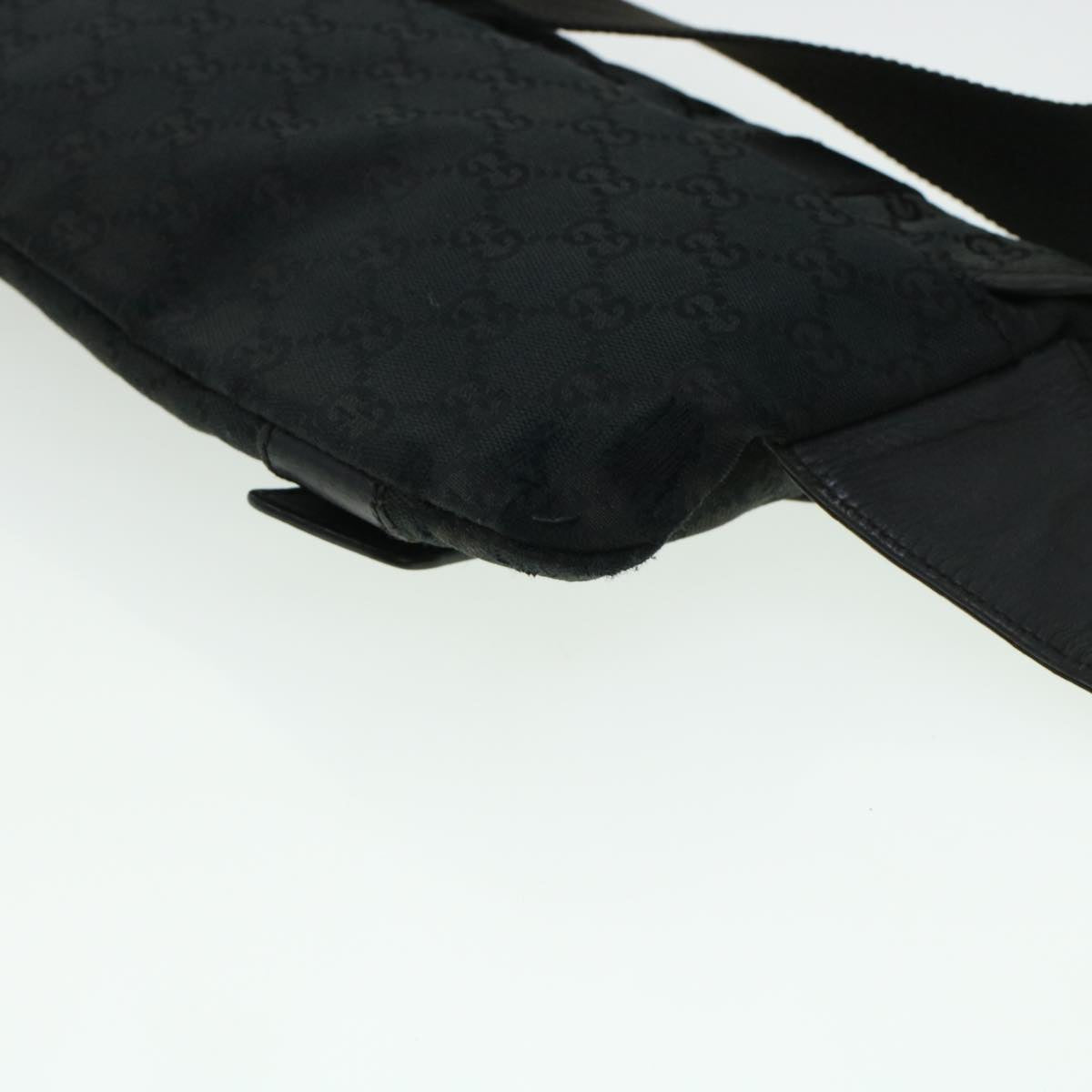 GUCCI GG Canvas Waist bag Black 145851 42185