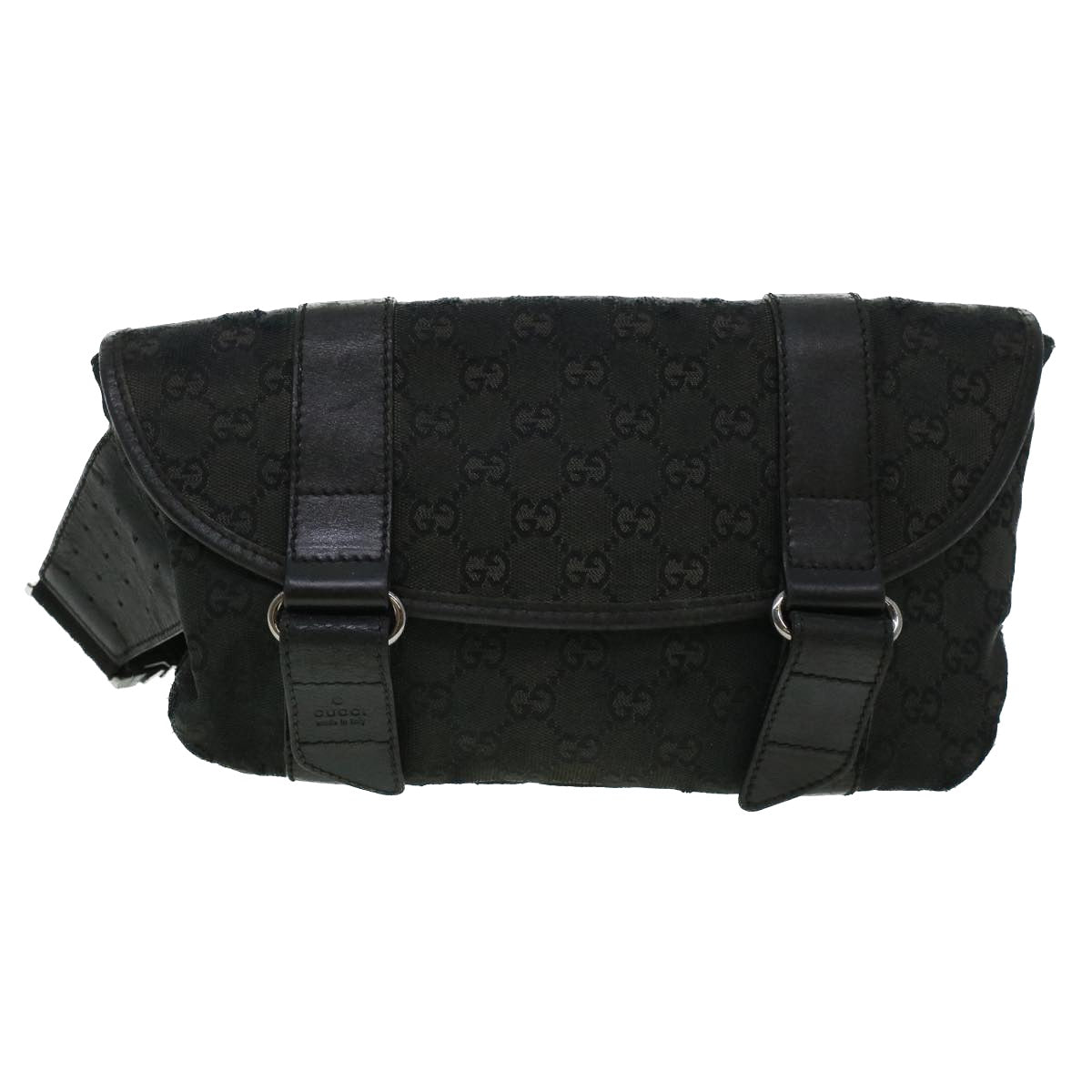GUCCI GG Canvas Waist bag Black 145851 42185