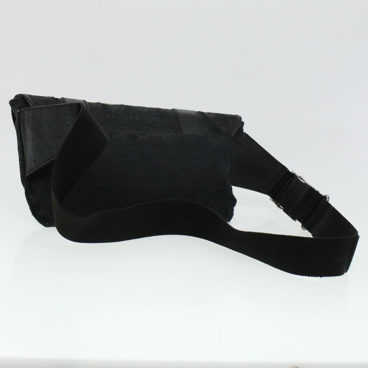 GUCCI GG Canvas Waist bag Black 145851 42185