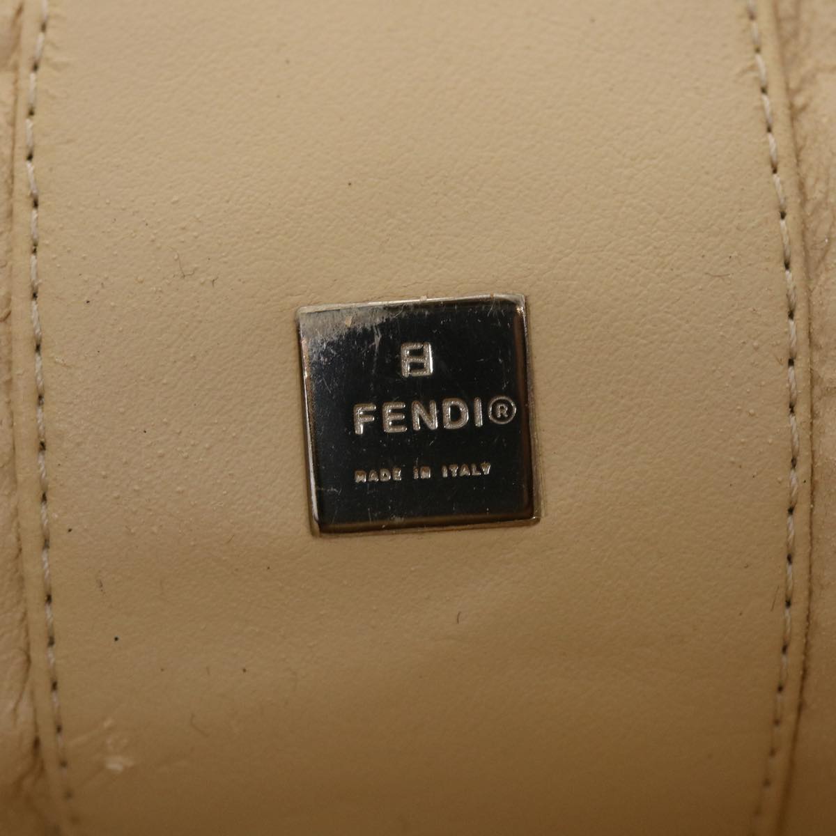 FENDI Zucca Canvas Vanity Cosmetic Pouch Black Brown 42334