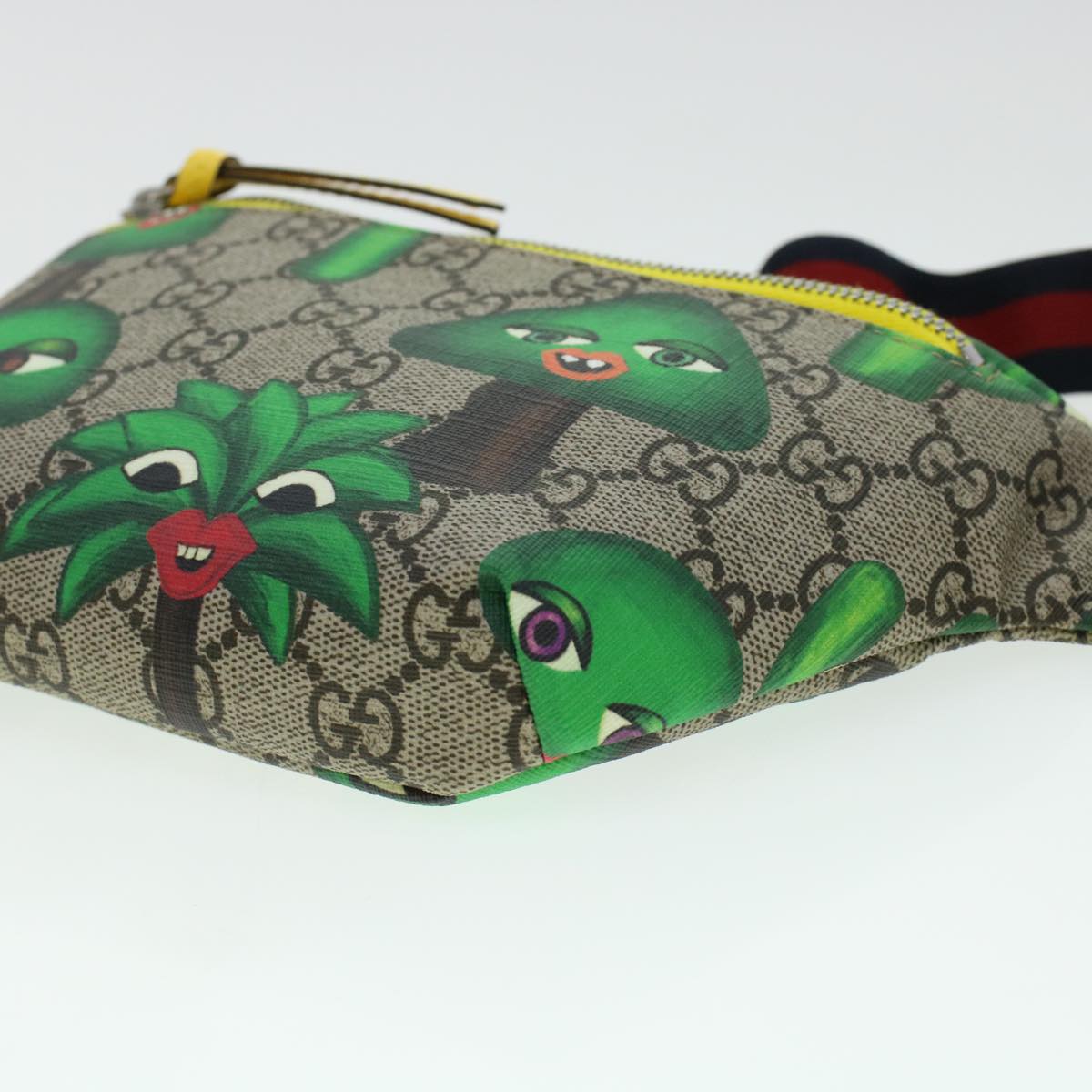GUCCI GG Canvas Sherry Line Children Cactus Waist bag Beige 502095 42432A