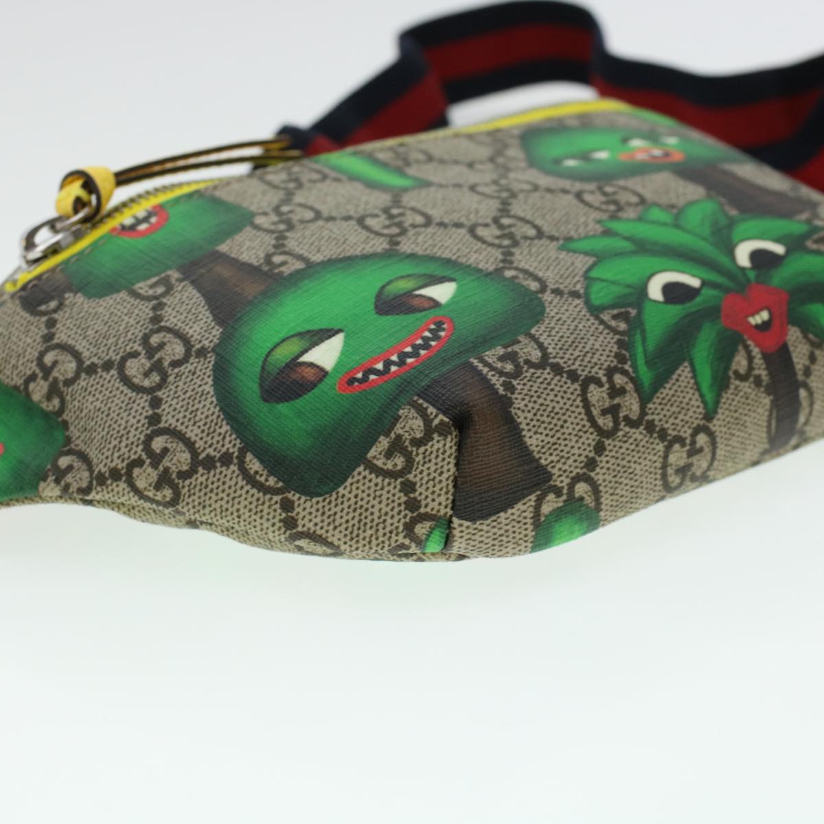 GUCCI GG Canvas Sherry Line Children Cactus Waist bag Beige 502095 42432A