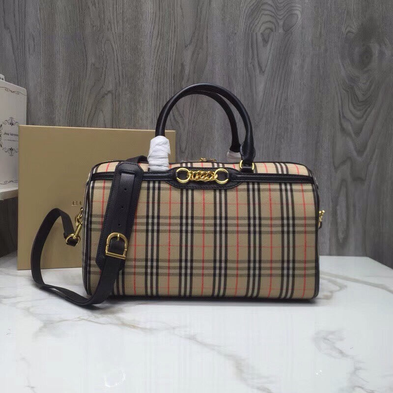 GLAMI Small 1983 Check LiNike Bowling Bag Black/Brown For Women, WomenÃ¢â‚¬â„¢s Bags 9.1in/23cm
