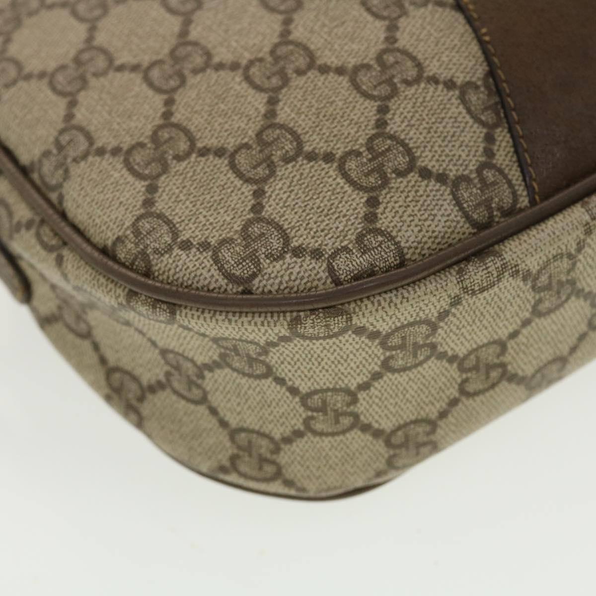 GUCCI GG Canvas Web Sherry Line Clutch Bag Beige Red Green 8901034 42585