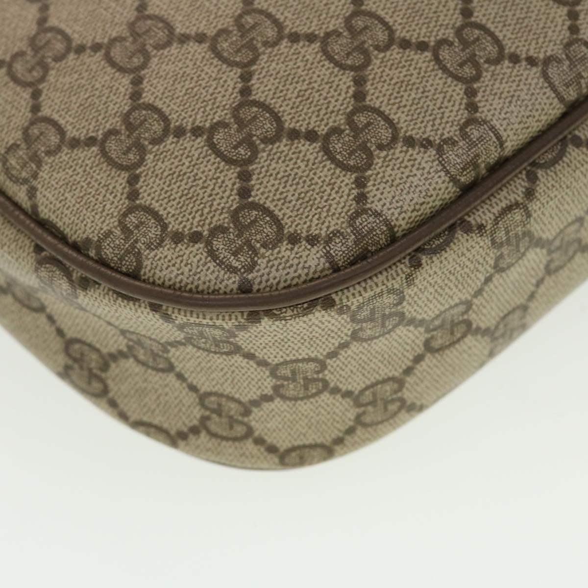 GUCCI GG Canvas Web Sherry Line Clutch Bag Beige Red Green 8901034 42585