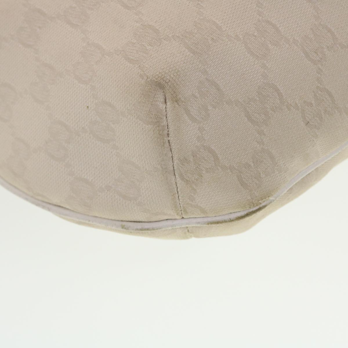 GUCCI GG Canvas Sherry Line Shoulder Bag White Green 181092 42713