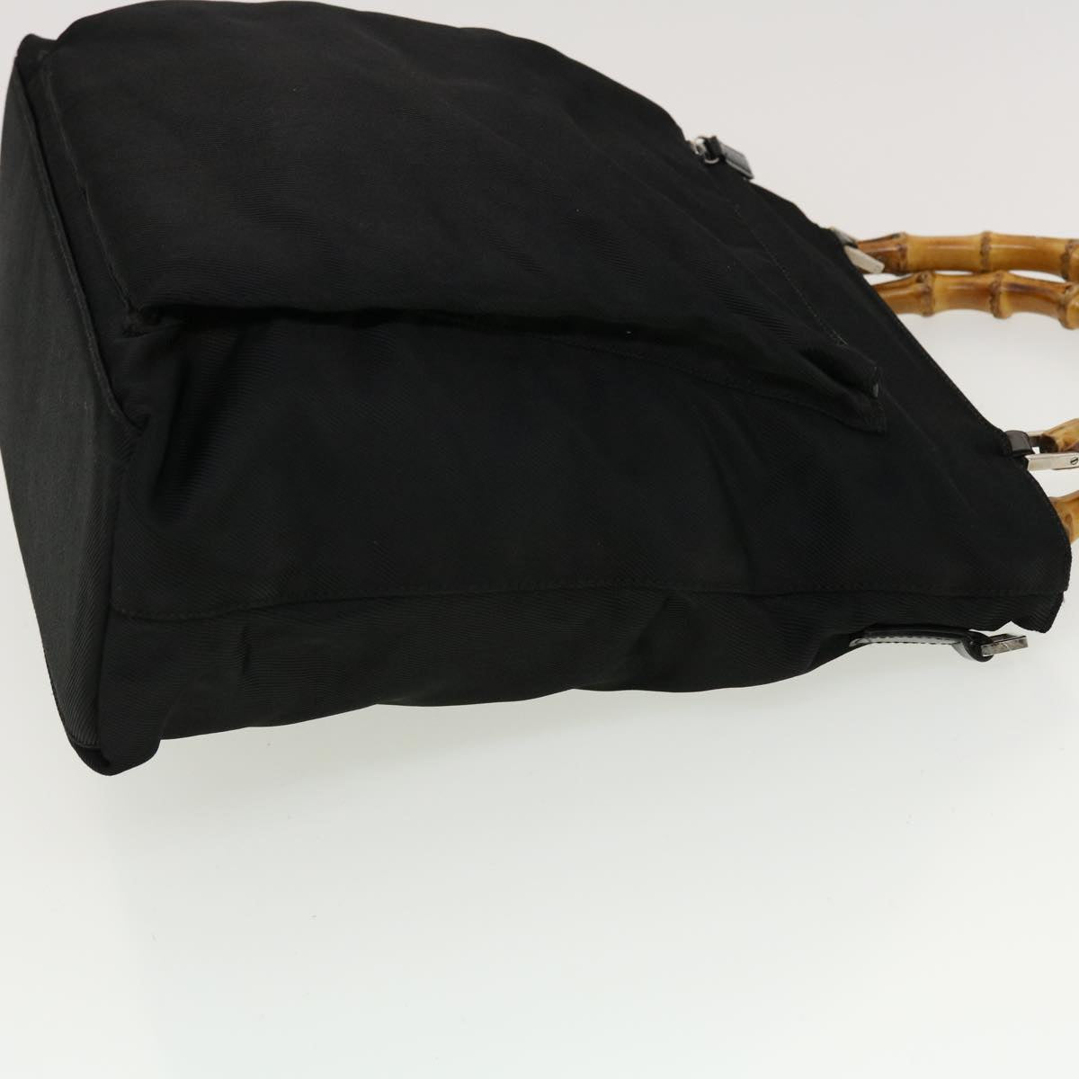 GUCCI Bamboo Hand Bag Nylon 2way Black 002.2122.0506 42767