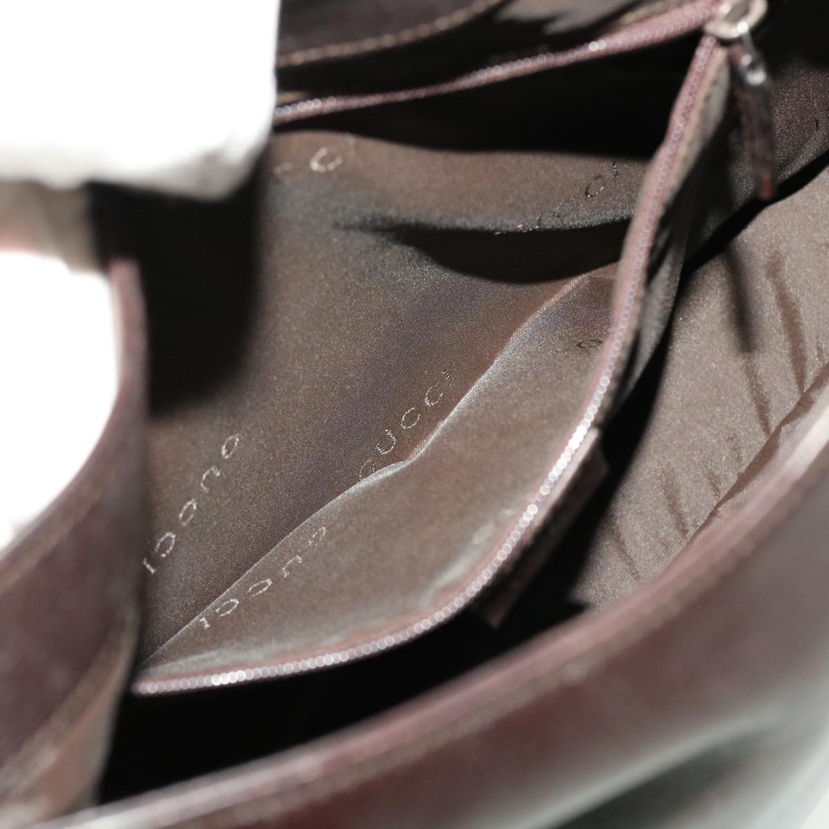 GUCCI Shoulder Bag Leather Black 0013244 42833