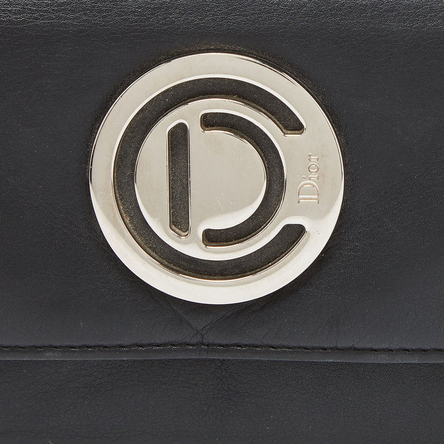 Dior  Leather Flap Continental Wallet