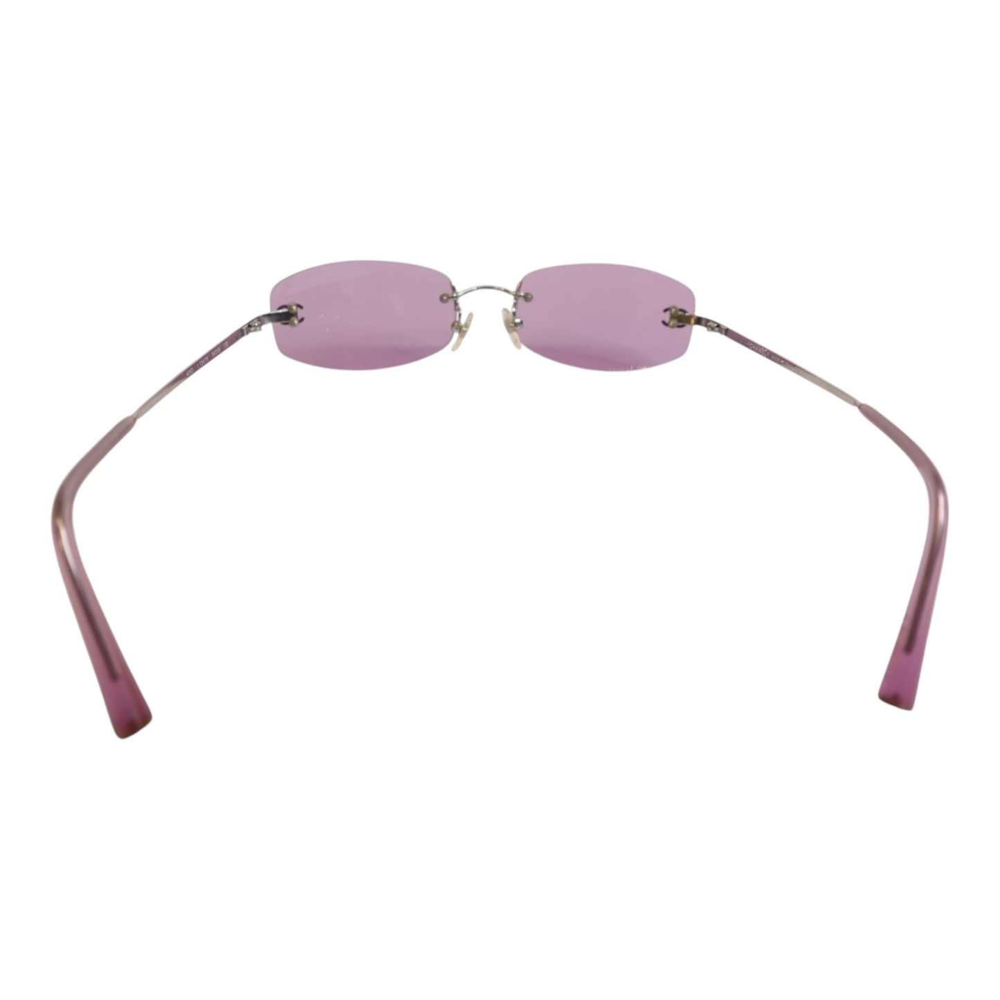 Chanel Pink Oval Sunglasses