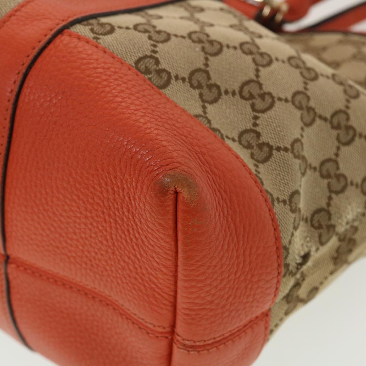 GUCCI GG Canvas Shoulder Bag Beige 353122 43168