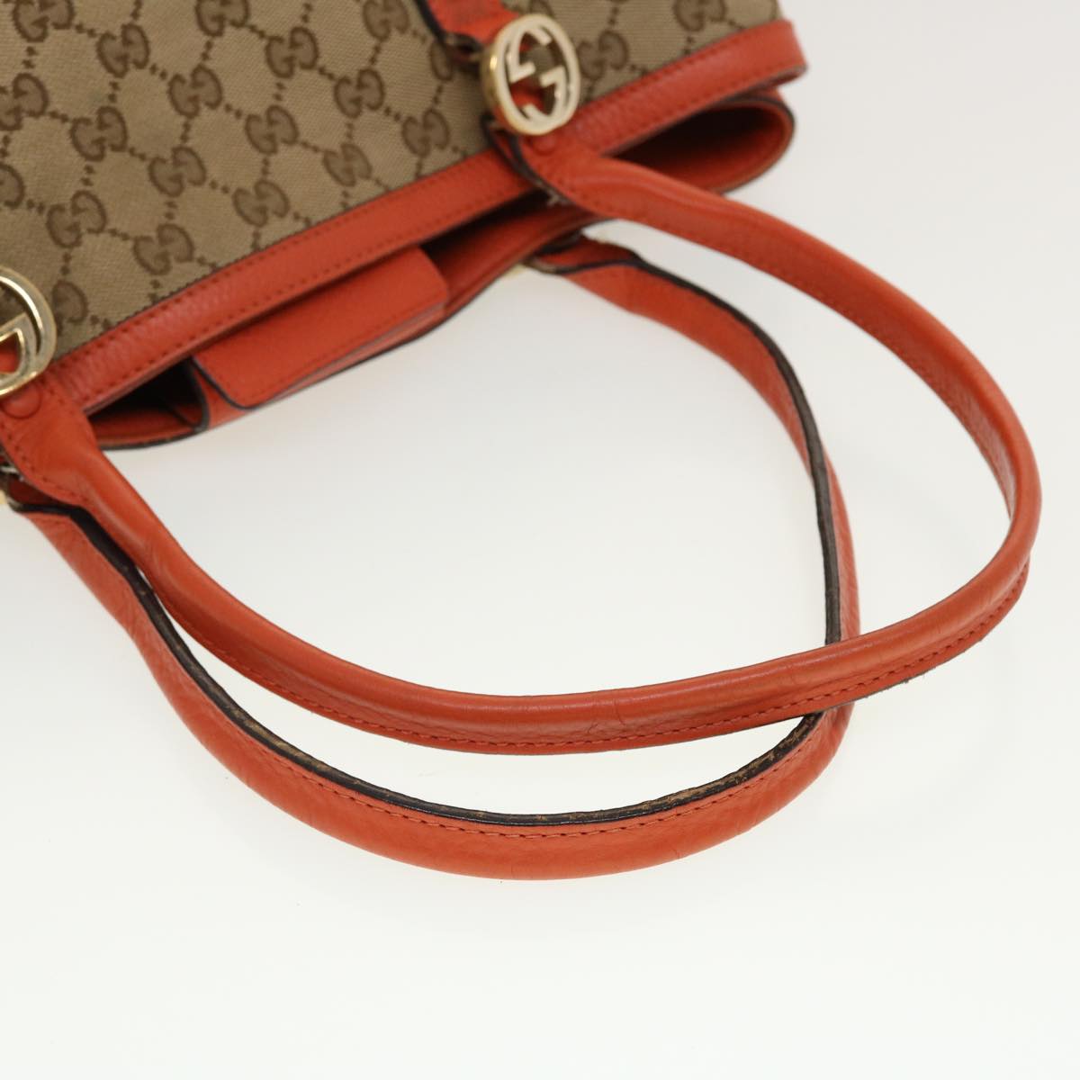 GUCCI GG Canvas Shoulder Bag Beige 353122 43168