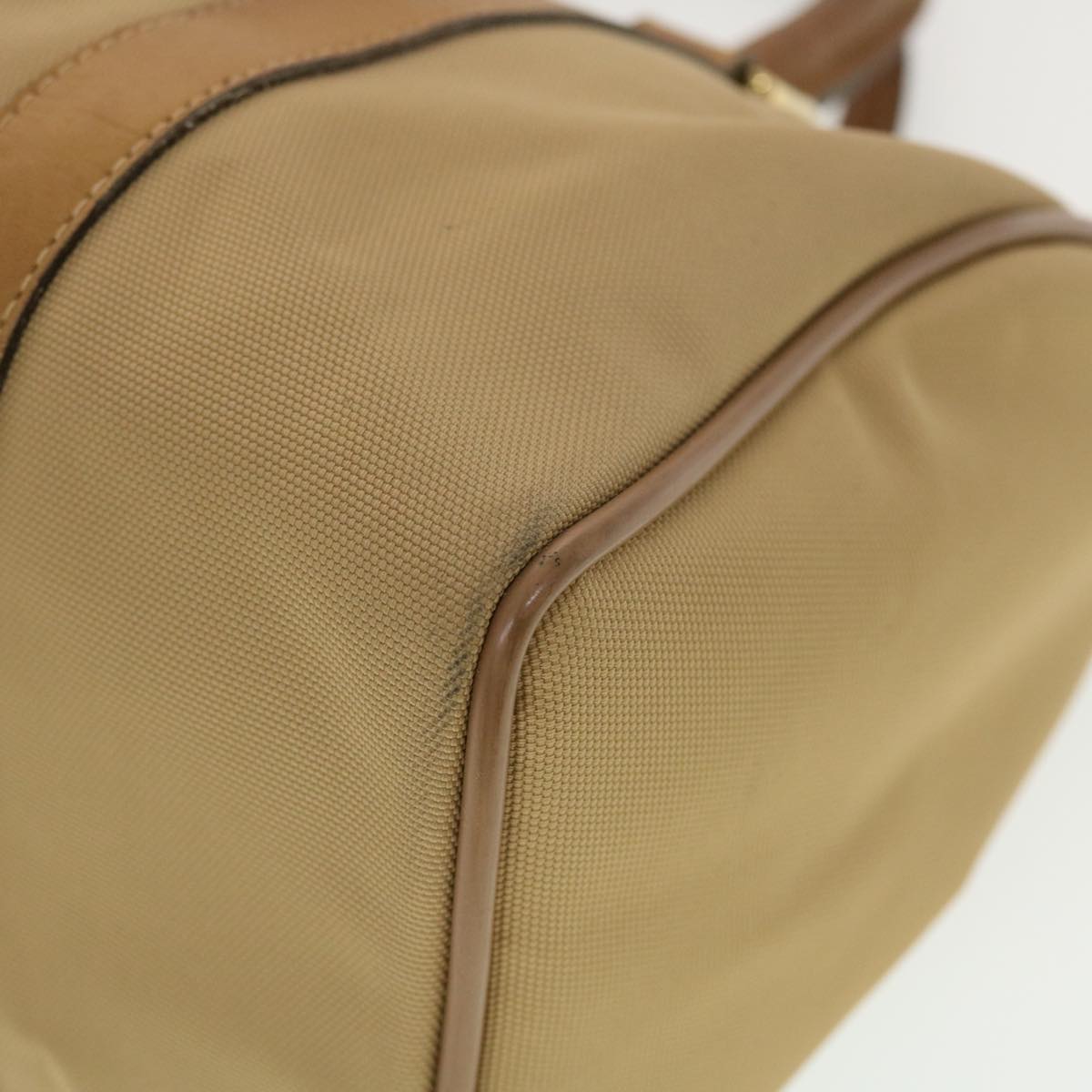 GUCCI Web Sherry Line Boston Bag Canvas Beige Red Green 378.012.3841 43210