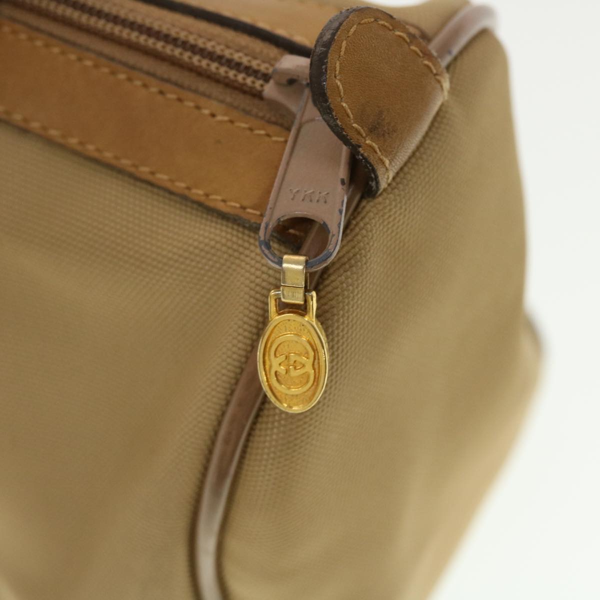 GUCCI Web Sherry Line Boston Bag Canvas Beige Red Green 378.012.3841 43210
