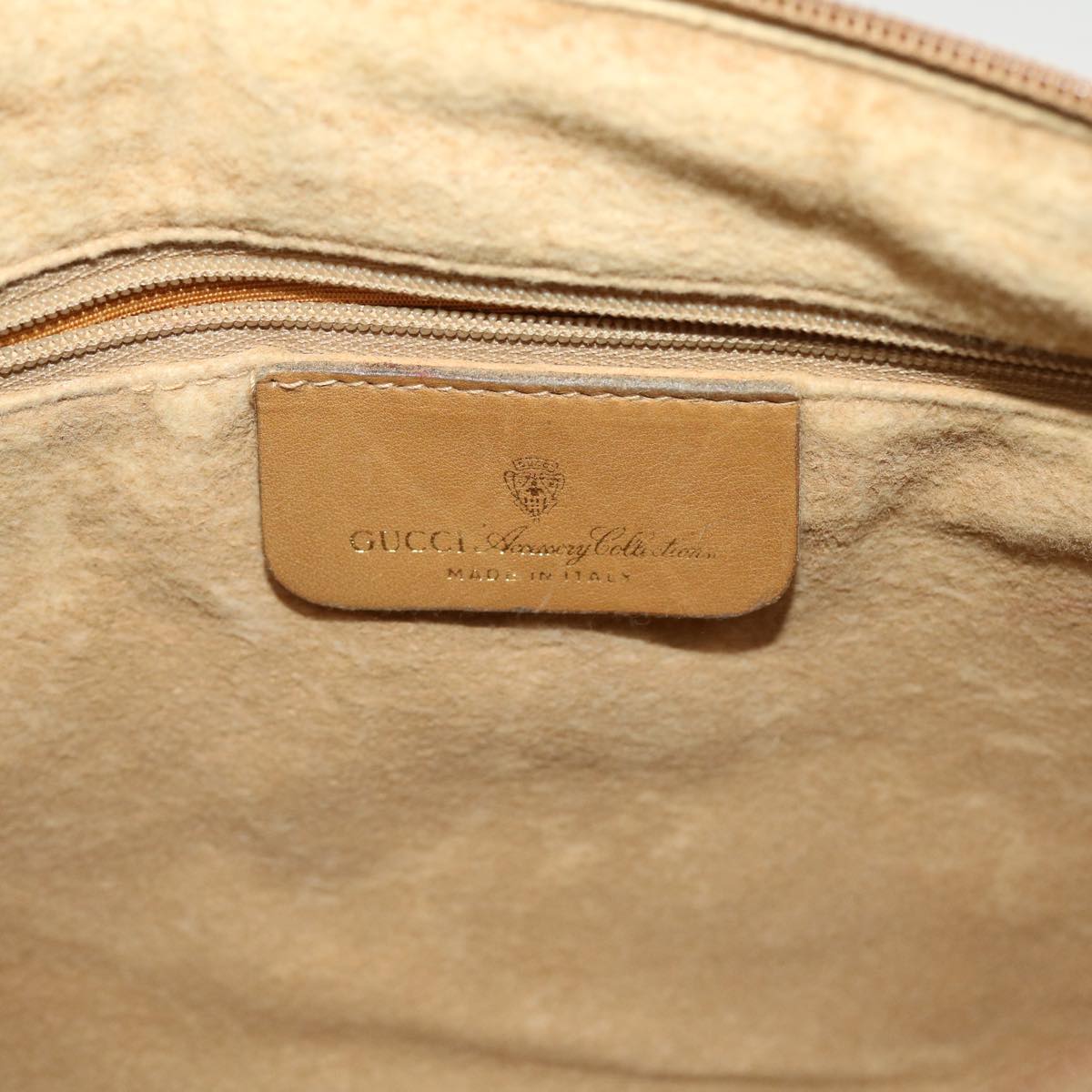 GUCCI Web Sherry Line Boston Bag Canvas Beige Red Green 378.012.3841 43210
