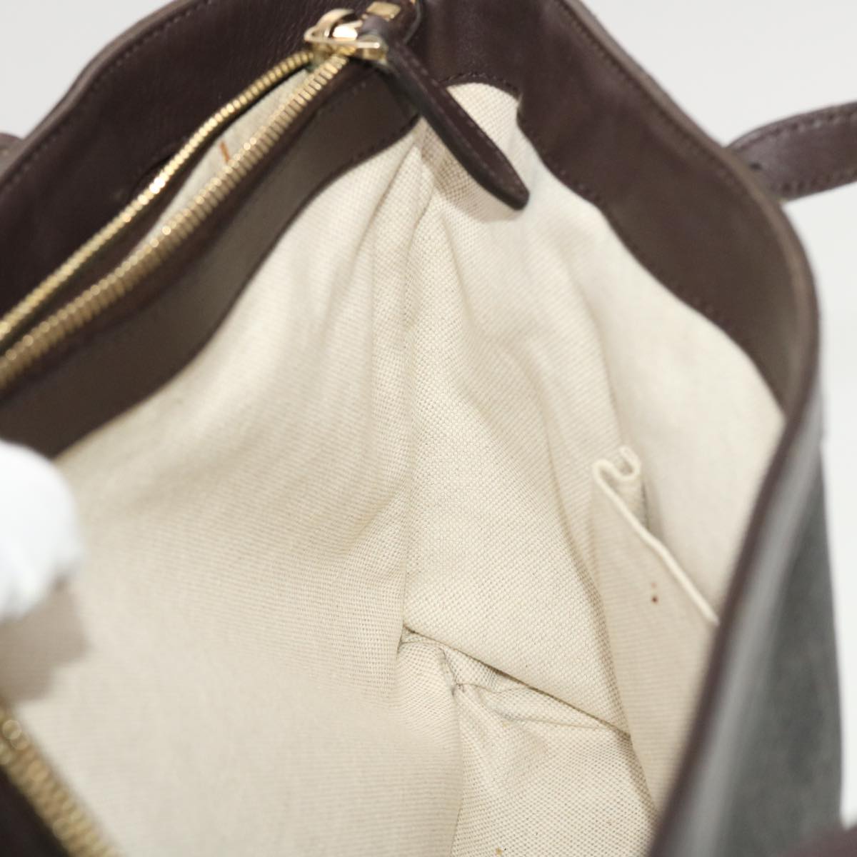 GUCCI GG Canvas Tote Bag Brown 336776 43238