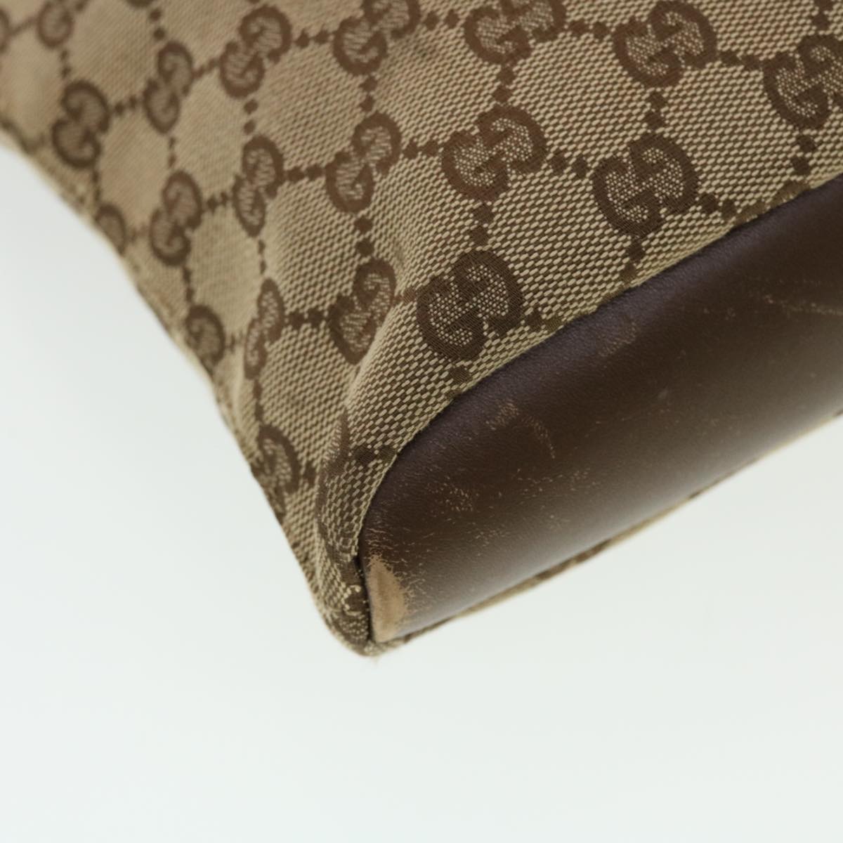 GUCCI GG Canvas Shoulder Bag Beige 91761 43267