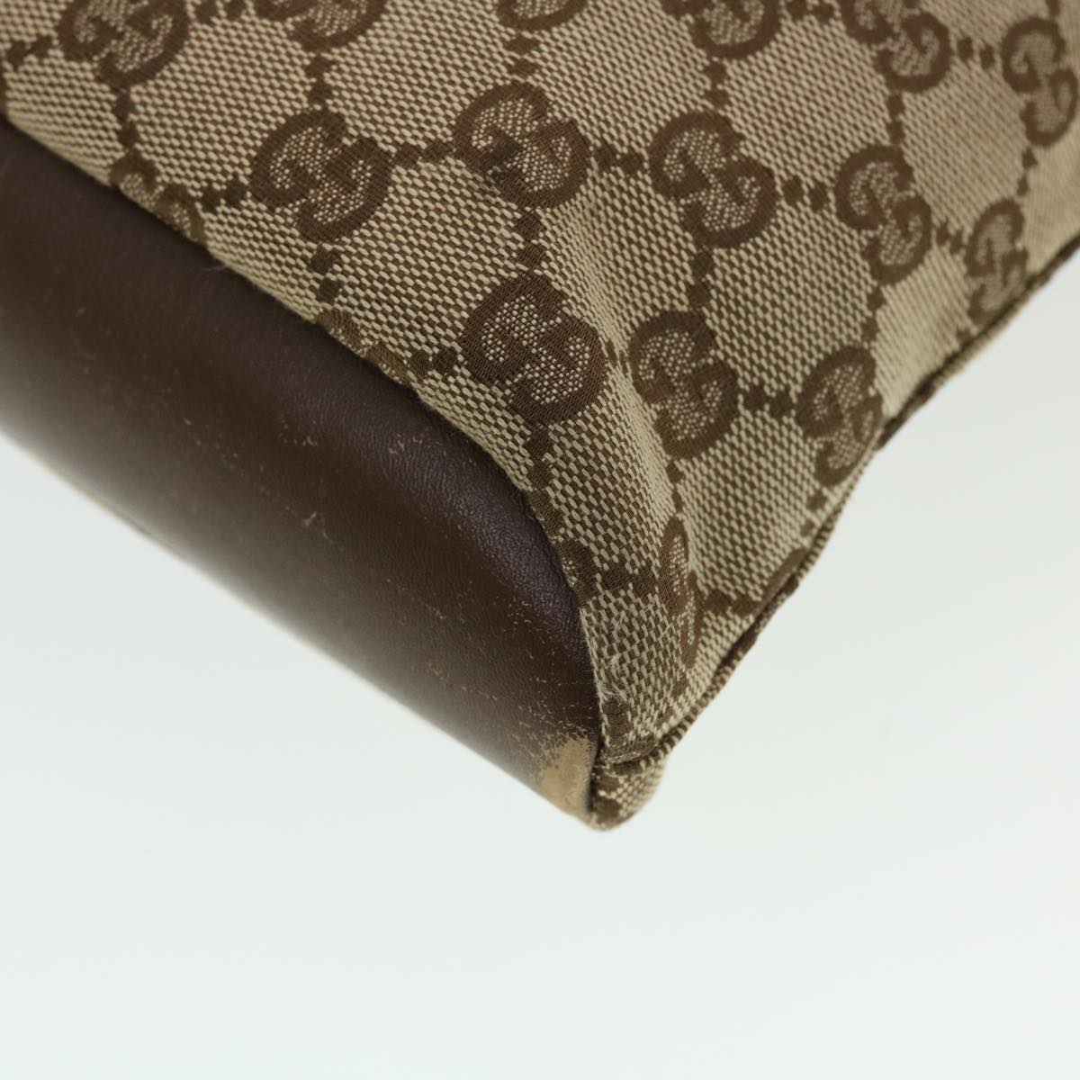 GUCCI GG Canvas Shoulder Bag Beige 91761 43267