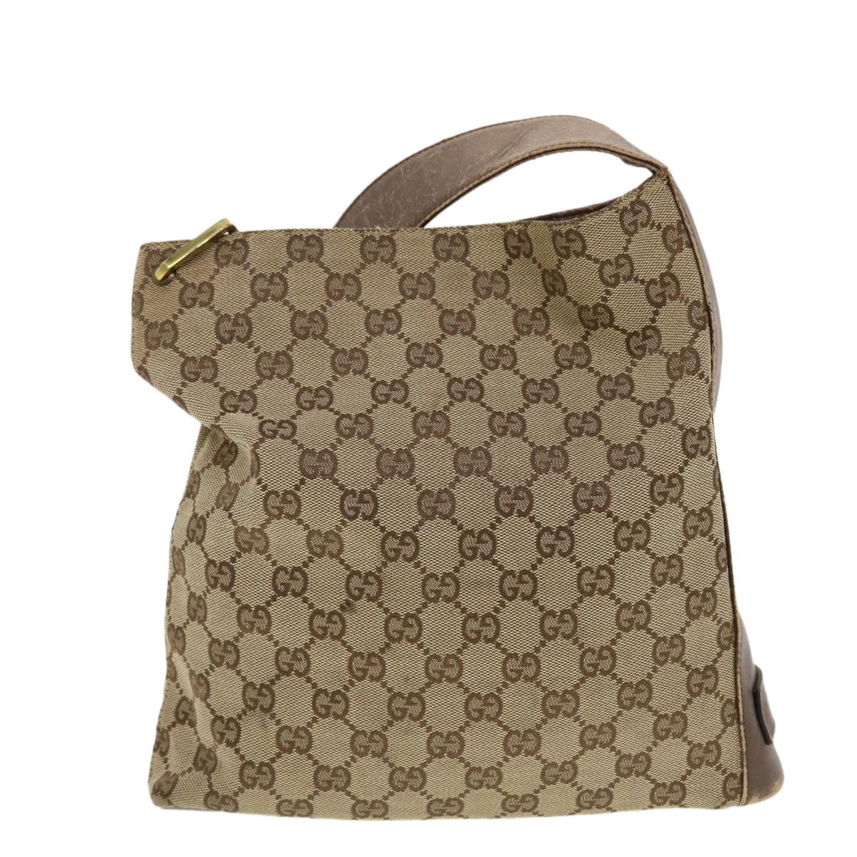 GUCCI GG Canvas Shoulder Bag Beige 91761 43267