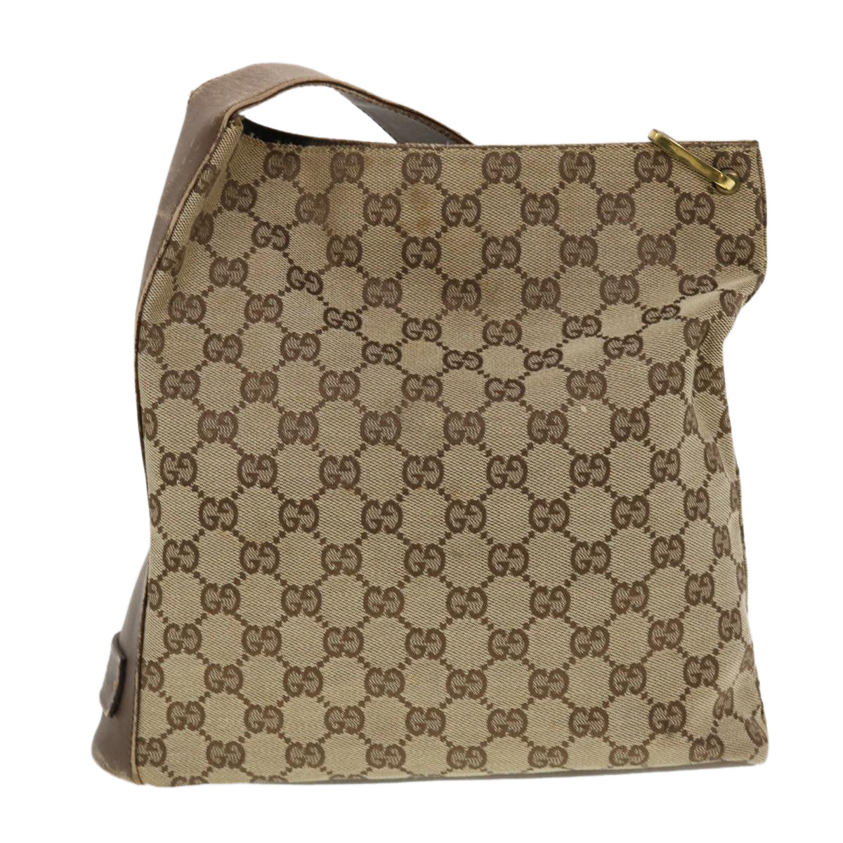 GUCCI GG Canvas Shoulder Bag Beige 91761 43267