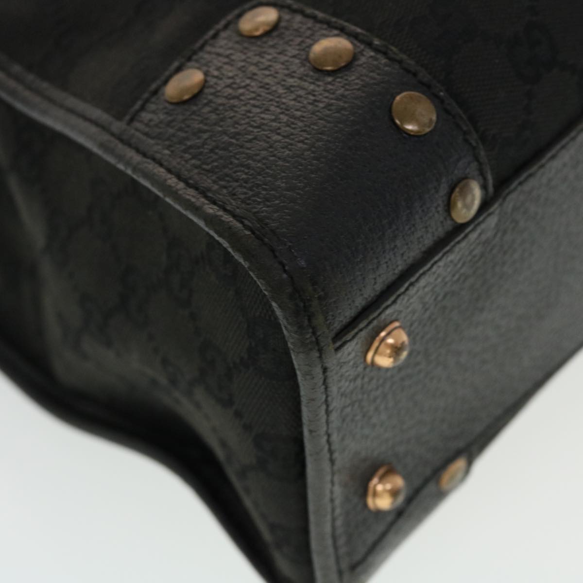 GUCCI GG Canvas Tote Bag Black 124260 43271