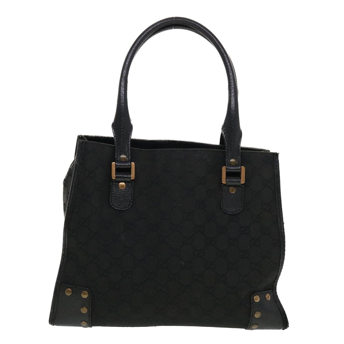 GUCCI GG Canvas Tote Bag Black 124260 43271